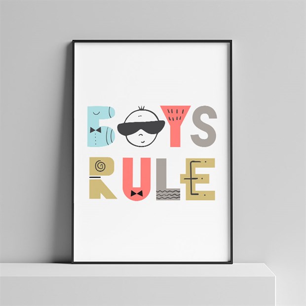 Boys Rule Poster