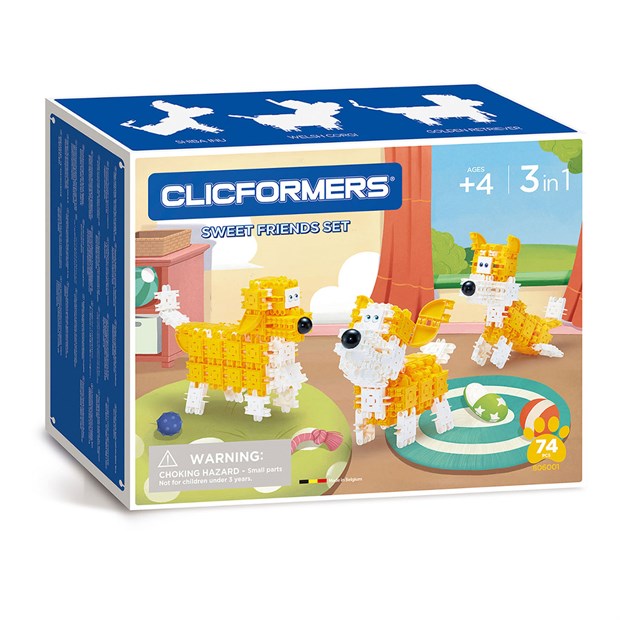 Clicformers - Yellow & White Pet Set - 74 pcs