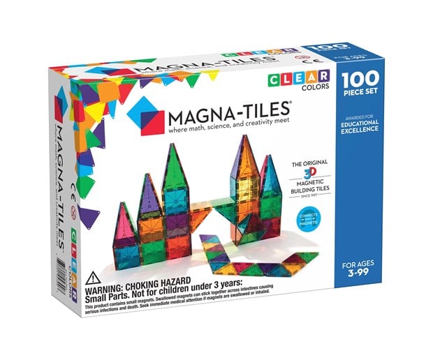 Magna-Tiles Clear Color (100 Parça)