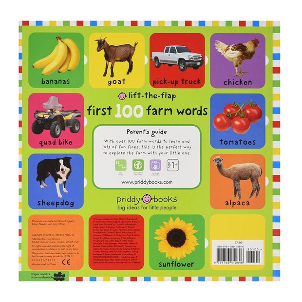 Priddy Books First 100 Lift The Flap Farm Words