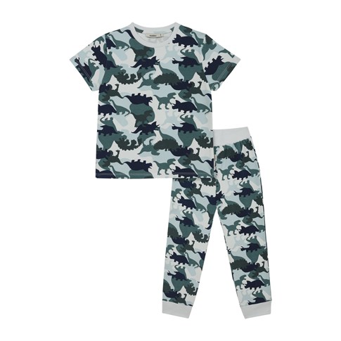 Antebies Camouflage Dino Kısa Kollu Pijama Takımı