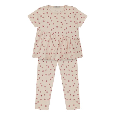 Antebies Pink Blossom Kısa Kollu Pijama Takımı