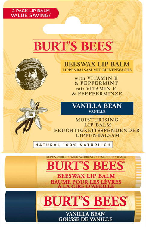 BURT'S BEES 2'li Lip Balm Set (Beeswax + Vanilya)