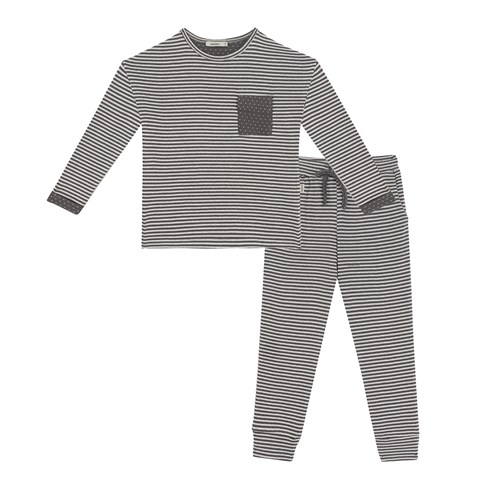 Graphite Doubleface Uzun Kollu Pijama Takımı