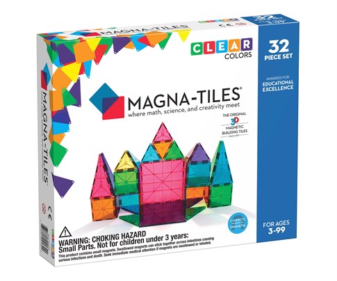Magna-Tiles Clear Color (32 Parça)