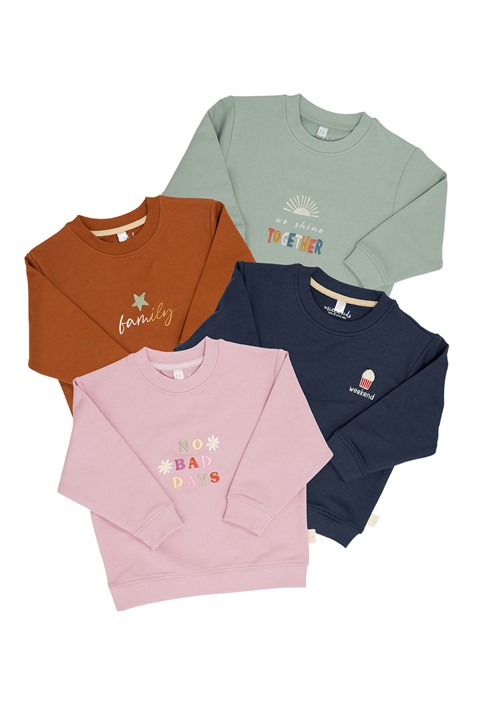 Miela Kids We Shine Nakışlı Sweatshirt - Mint