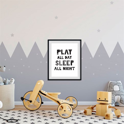 Play All Day Sleep All Night Poster