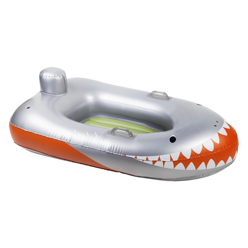 Speed Boat Float Shark Attack - Silver